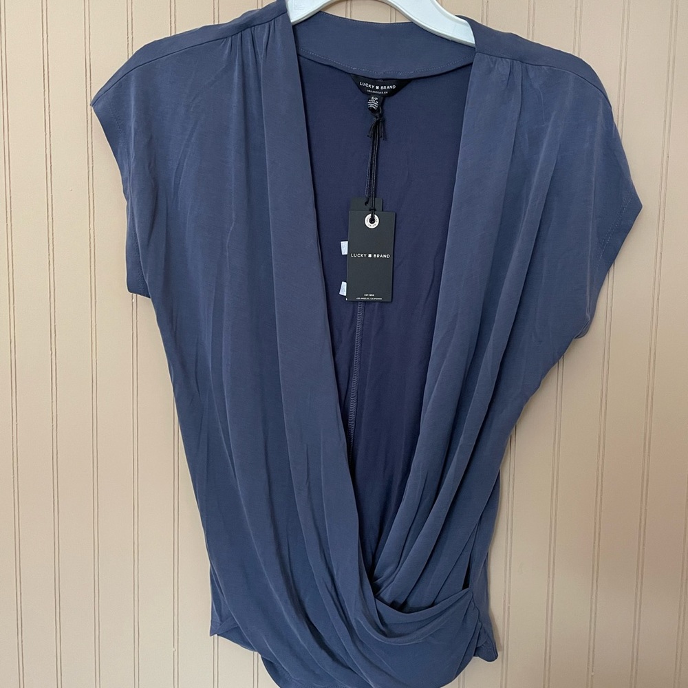 Lucky Brand Criss Cross Short Sleeve Shirt